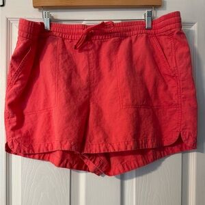 JCrew Linen-blend drawstring short